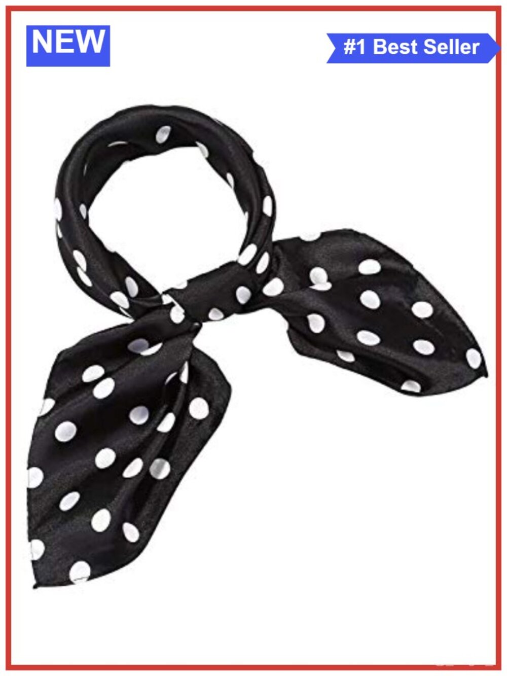 Chiffon Square Scarf Checkered Satin Ribbon Hair Tie Neck Wrap Lightweight
